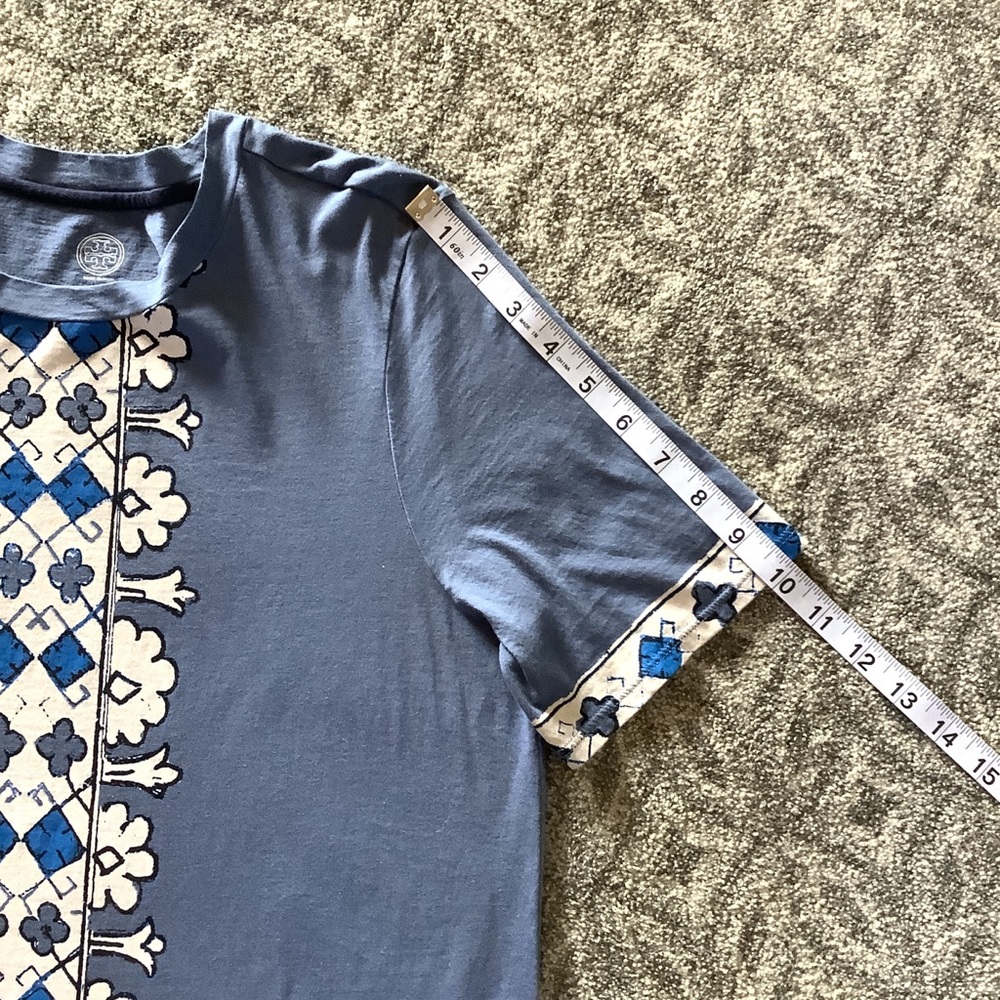 TORY BURCH Printed Cotton Top 41 - Picture 7 of 9